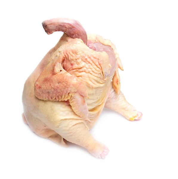 Az egész csirke, amely készen áll a készítmény hasított — Stock Fotó