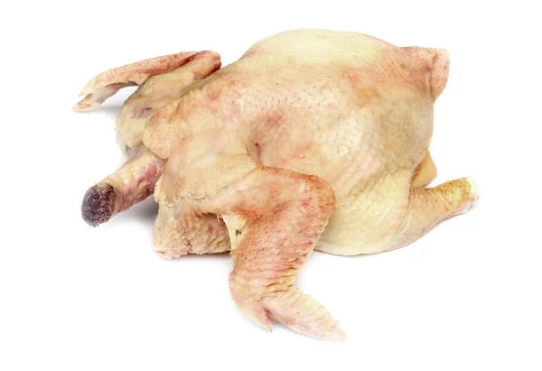 Carcaça do frango inteiro pronto à preparação — Fotografia de Stock