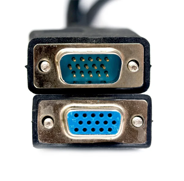 Kabel voor VGA-video uit — Stockfoto