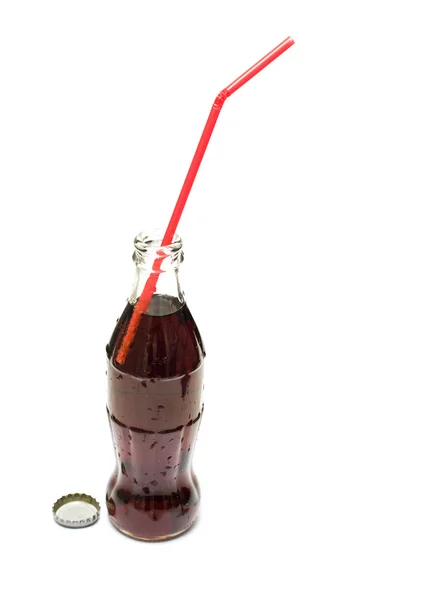 Una bottiglia di soda isolata — Foto Stock