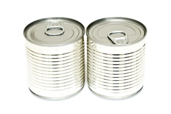 Latas de metal seladas — Fotografia de Stock