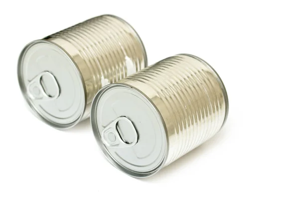 Sealed metal cans — Stock Photo, Image