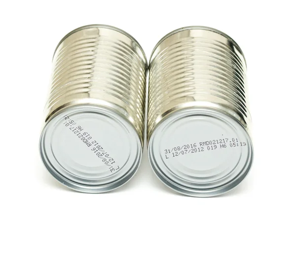 Sealed metal cans — Stock Photo, Image