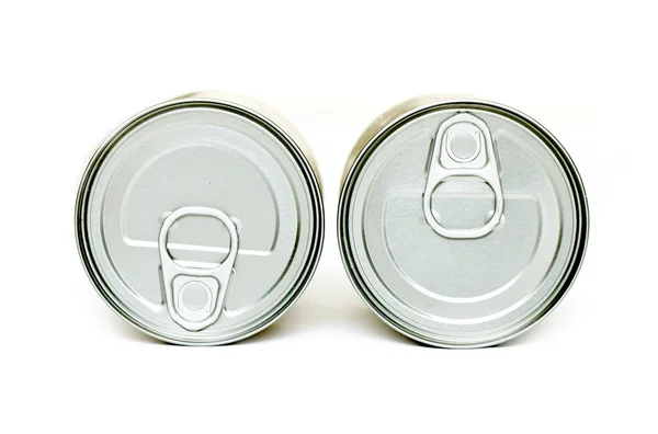 Latas de metal seladas — Fotografia de Stock