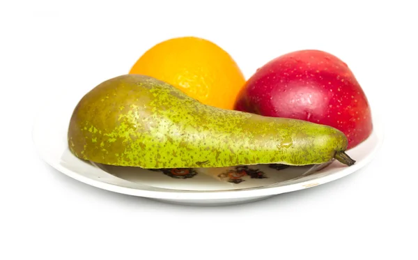 Apple pear orange — Stock Photo, Image