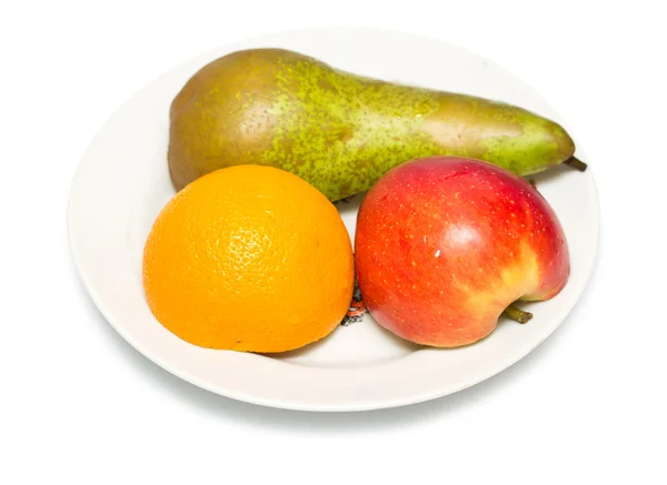 Apple pear orange Stock Picture