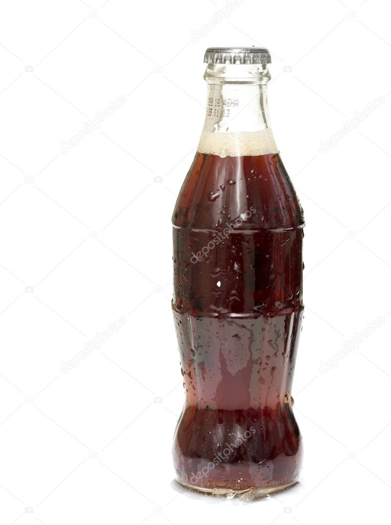 a bottle of soda isolated