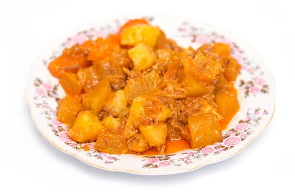 Potato stew with tomatoes — Stock Photo, Image