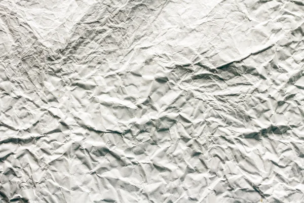 Fundo branco amassado papel — Fotografia de Stock