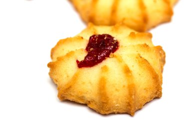 Beyaz arkaplanda çerezler