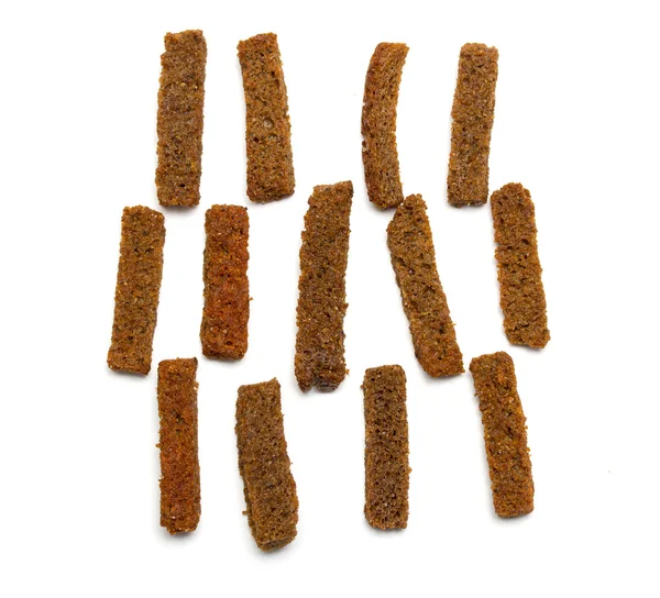 Rogge crackers op een witte achtergrond — Stockfoto