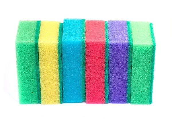 Sponge for washing dishes colored — Stock Photo, Image