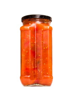 Cam Kavanoz domates salçası ile