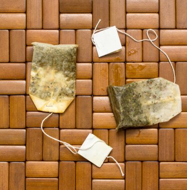 çay torba ahşap zemin