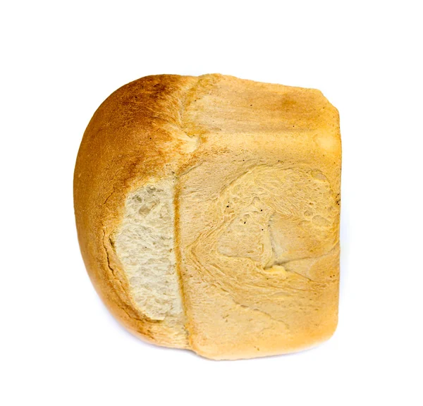 Hoja de pan sobre un fondo blanco —  Fotos de Stock