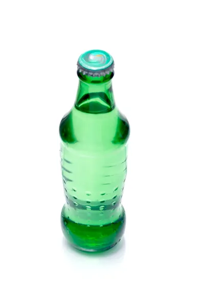 Botella de vidrio llena de líquido — Foto de Stock