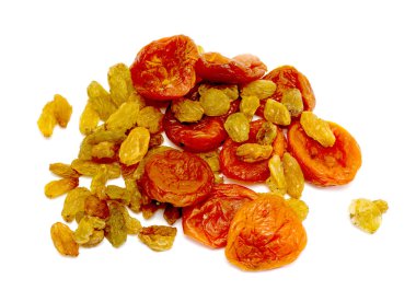 Kuru üzüm ve kuru kayısı