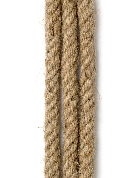 Close up of rope part , on white background — Stok fotoğraf