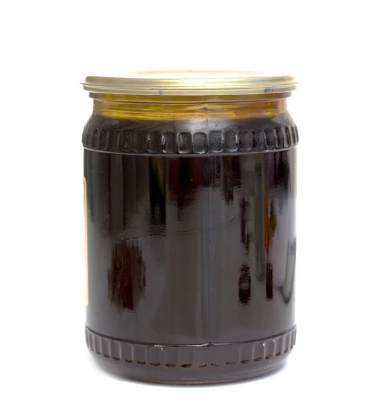 Jar of jam on a white background — Stock Photo, Image