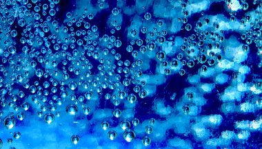 Mavi su damlaları arka plan