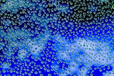 Mavi su damlaları arka plan