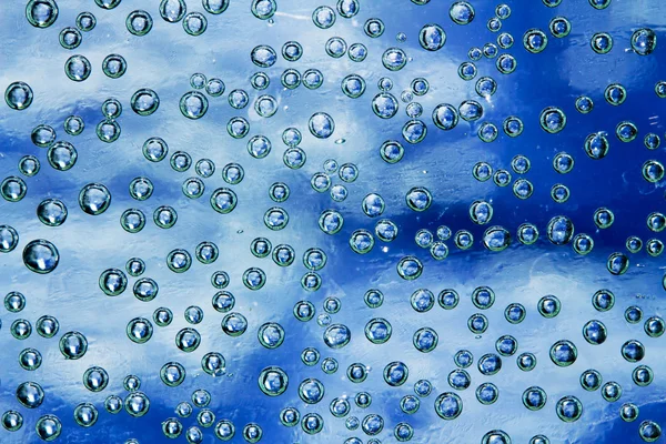 Água azul cai fundo — Fotografia de Stock