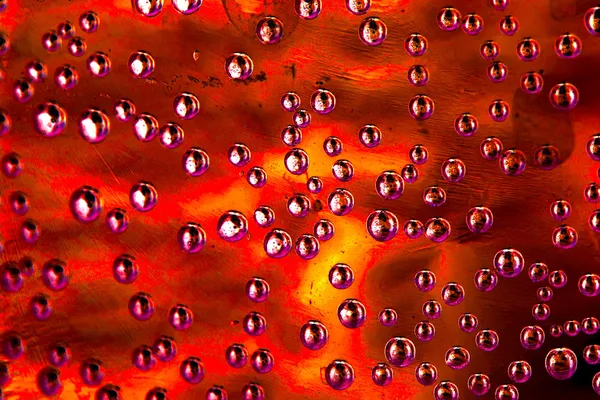 Red water drops background — Stock Photo, Image