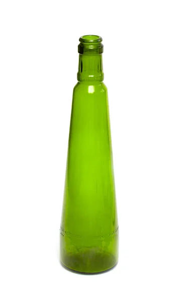 Botella verde vacía — Foto de Stock