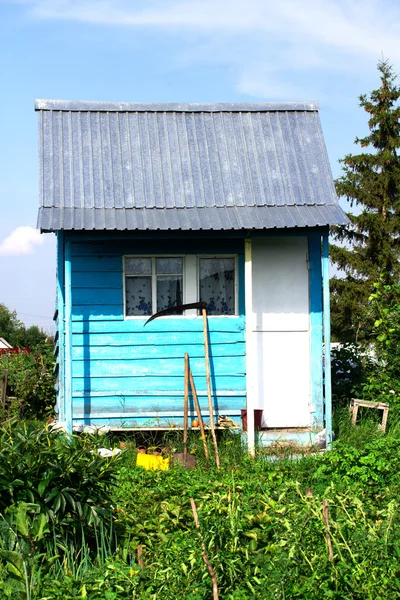 Wooden garden shed — Stock Photo, Image