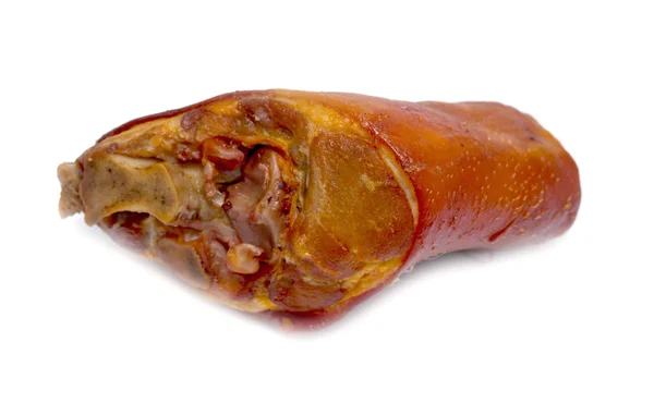 Копчена ковбаса зі свинини — стокове фото