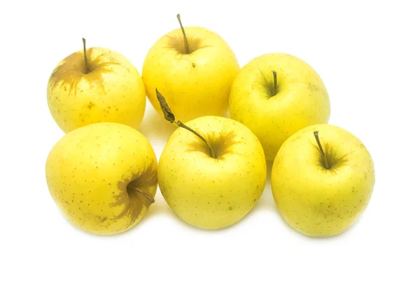 Mogna gula äpplen — Stockfoto