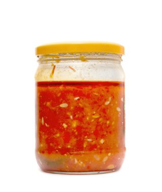 Cam Kavanoz domates ile