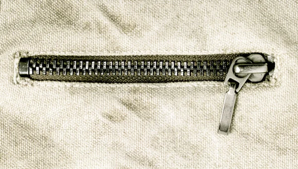Lock fastener on clothing — Stock Photo, Image
