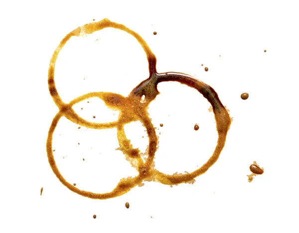 Pierścienie filiżanka kawy — Zdjęcie stockowe