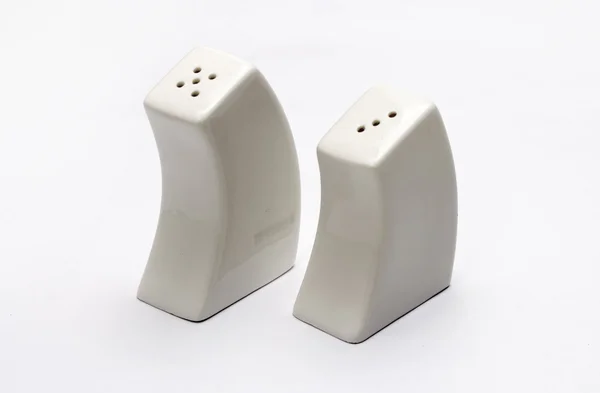 Salt shaker and pepper shaker — Stock Photo, Image