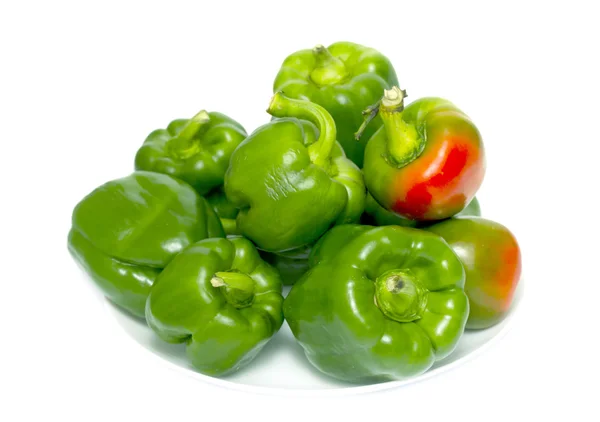 Green bell peppers — Stock Photo, Image