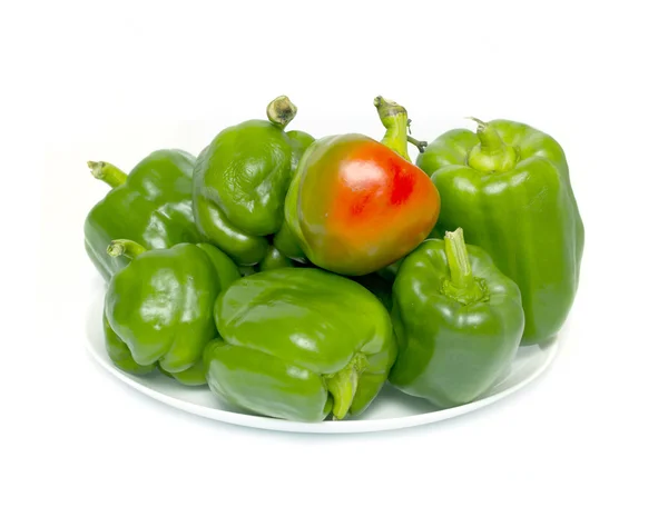 Grüne Paprika — Stockfoto