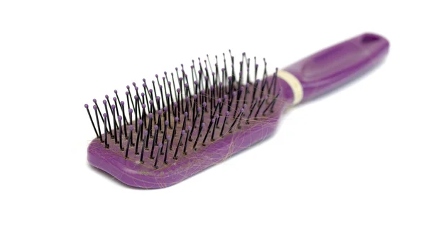 Saçları dökülmüş tarak fırçası — Stok fotoğraf
