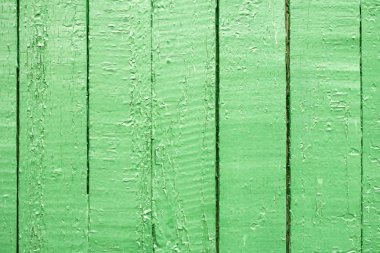 Yeşil eski ahşap çit panoları