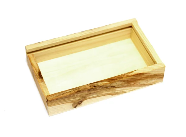 Małe, drewniane pudełko — Zdjęcie stockowe