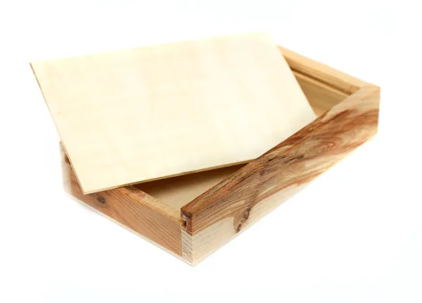 Pequeña caja de madera — Foto de Stock