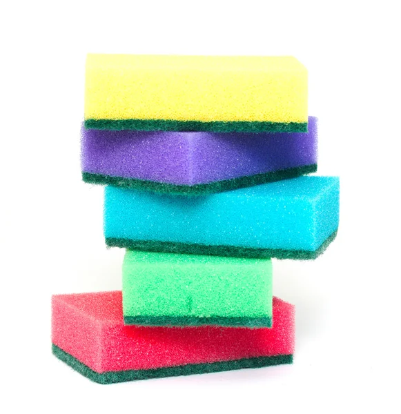 The foam sponges for washing dishes — Stock Photo, Image