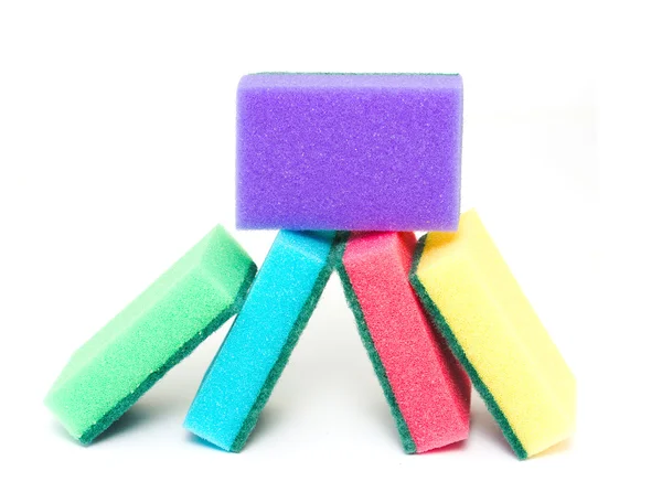 The foam sponges for washing dishes — Stock Photo, Image