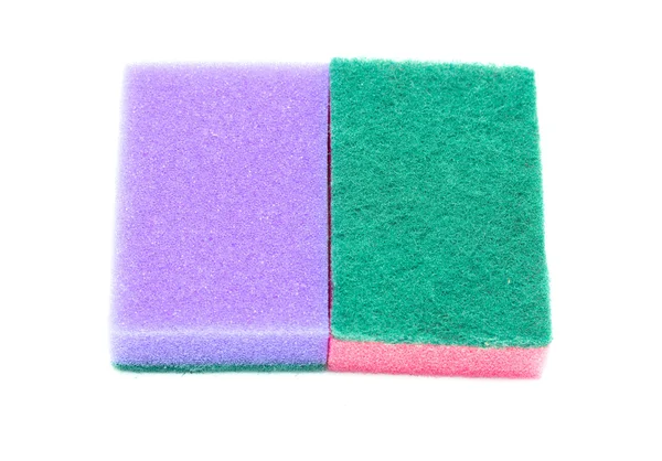 The foam sponges for washing dishes — Stock Photo, Image