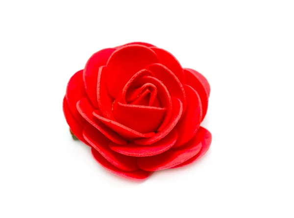 Rosa vermelha artificial — Fotografia de Stock