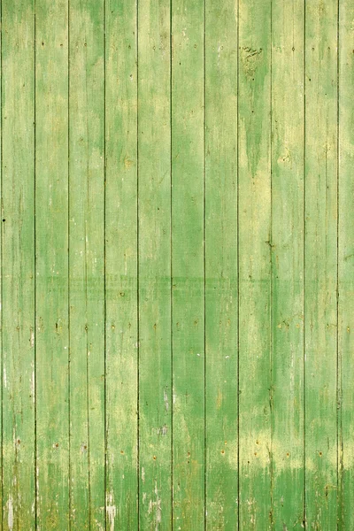 Green old wooden fence panels — Stock Photo, Image