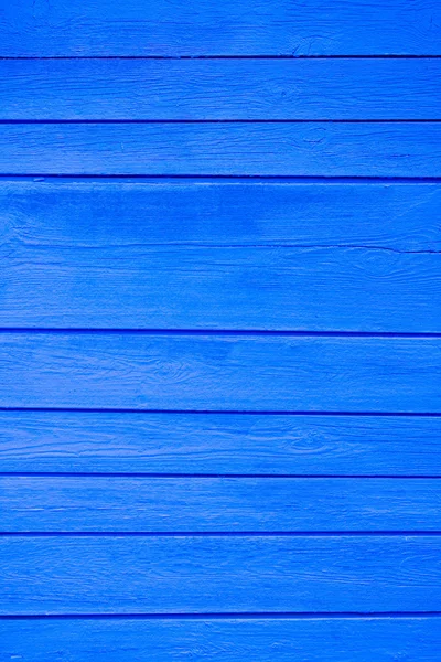 Blue wooden fence panels — Stock Photo, Image