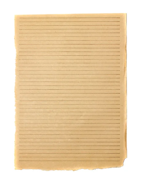 Лист старого книжного папки — стоковое фото
