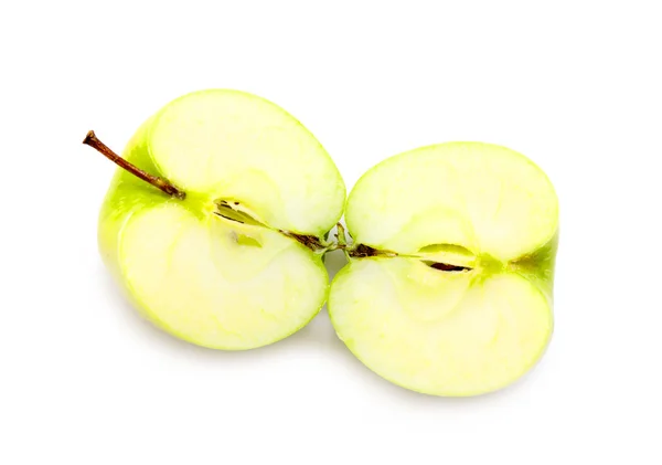 Yarım elma yeşil — Stok fotoğraf