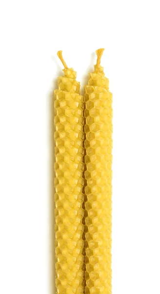 Beeswax candles — Stock Photo, Image